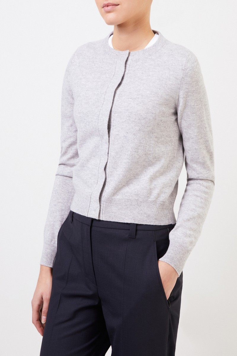 Brunello Cucinelli Cashmere-Cardigan Grau