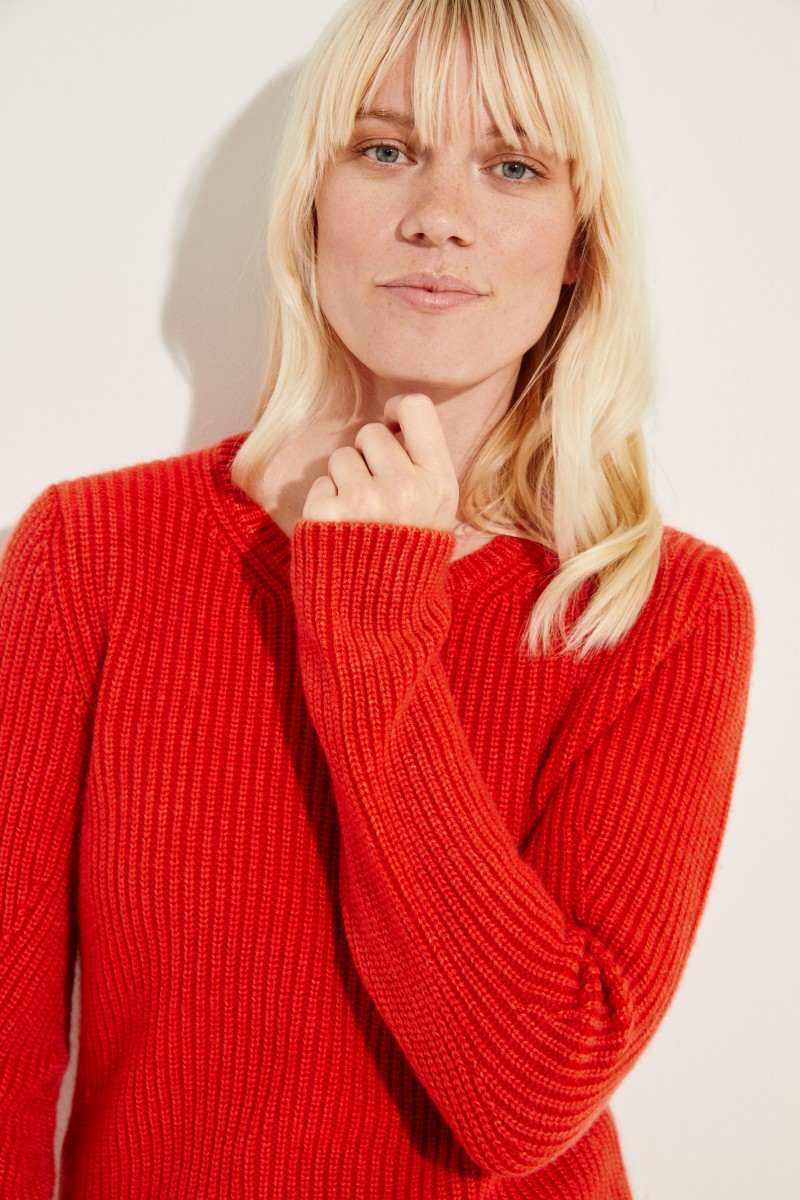 Cashmere-Pullover 'Margaux' Rot