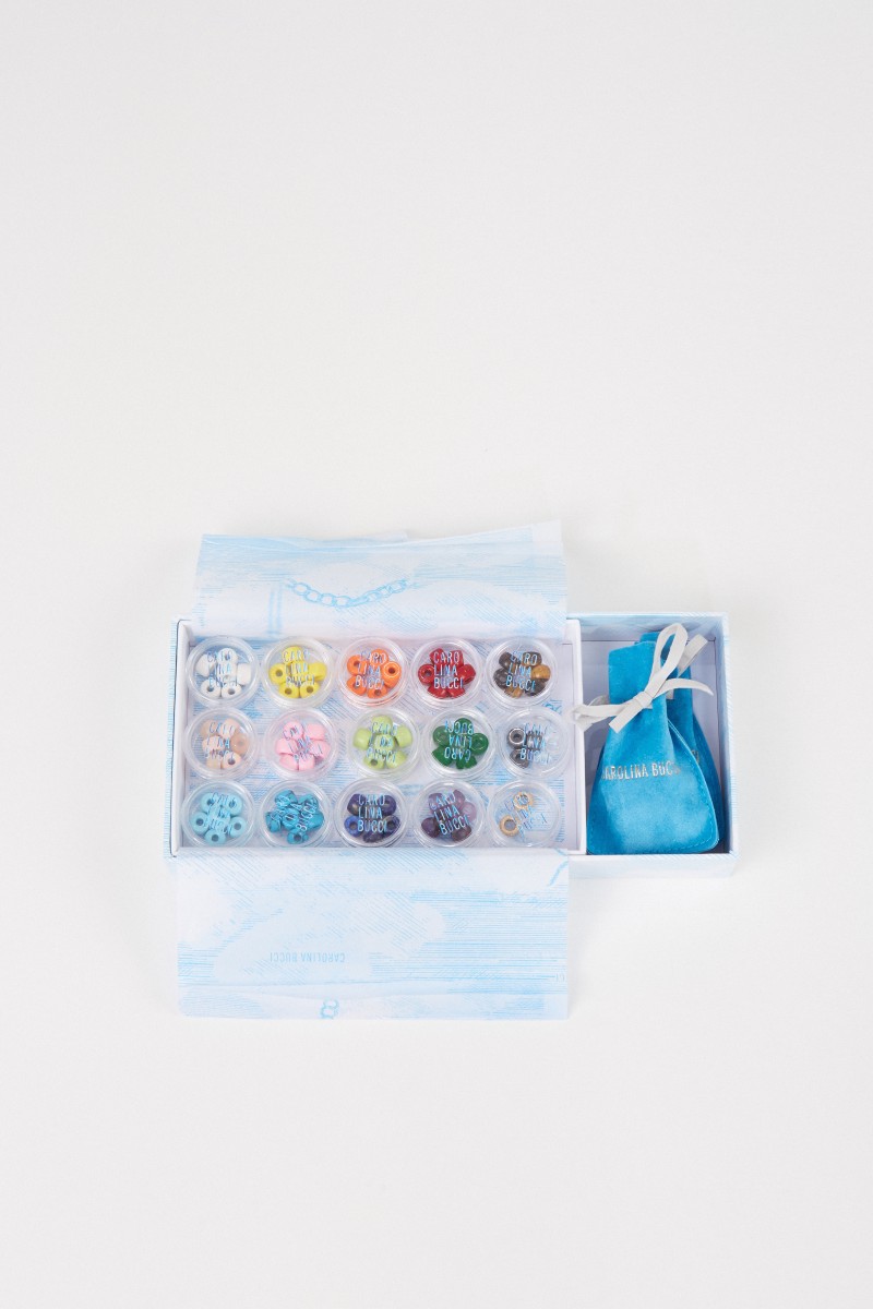 Carolina Bucci Perlenset 'FORTE Beads' mit Armband und Kette Gold/Blau