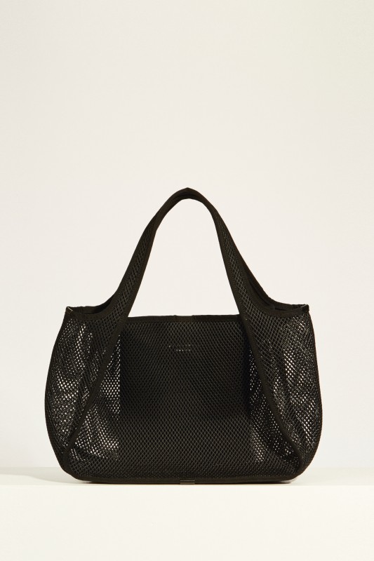 Tasche aus Mesh 'Tote Logo' Schwarz