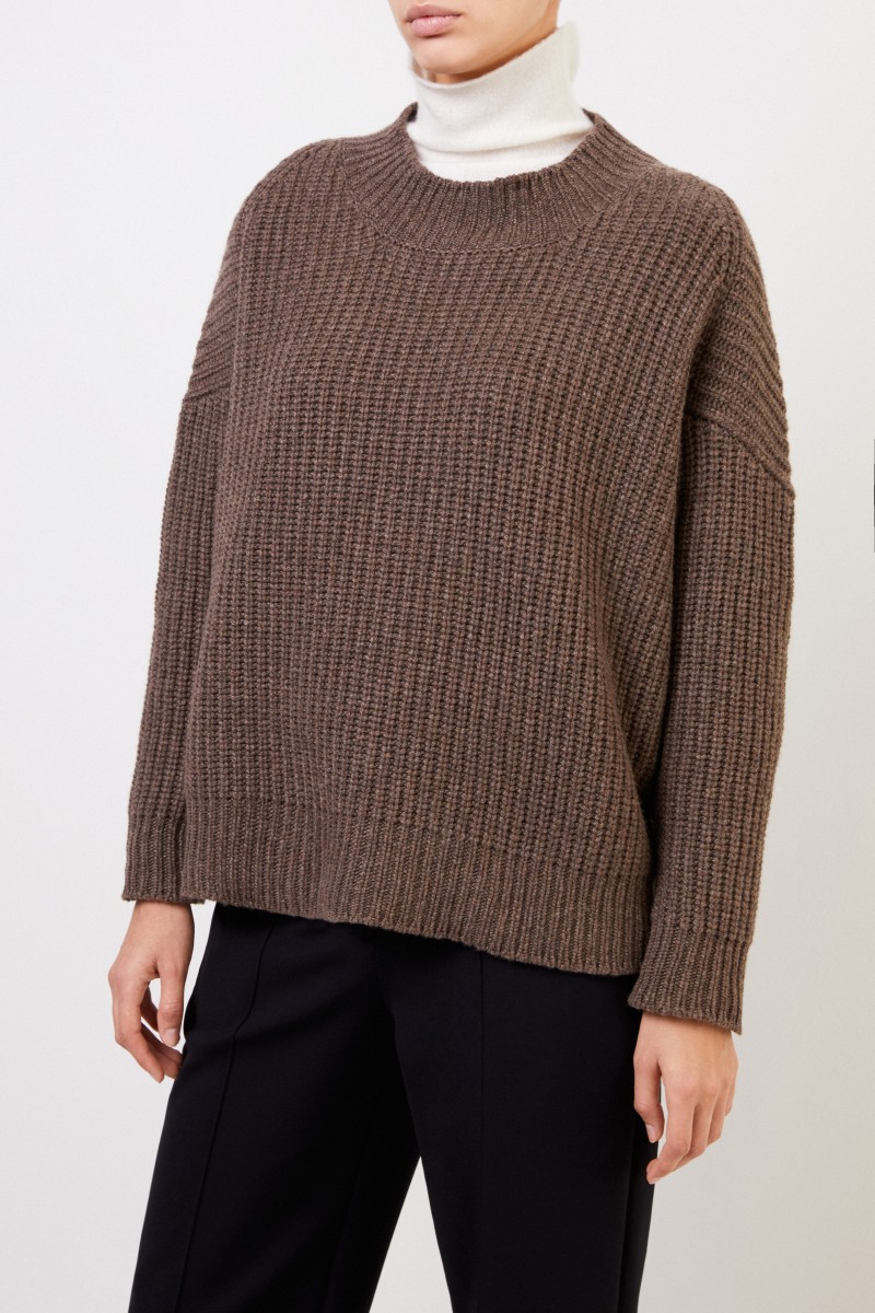 Agnona Cashmere Pullover Braunmeliert