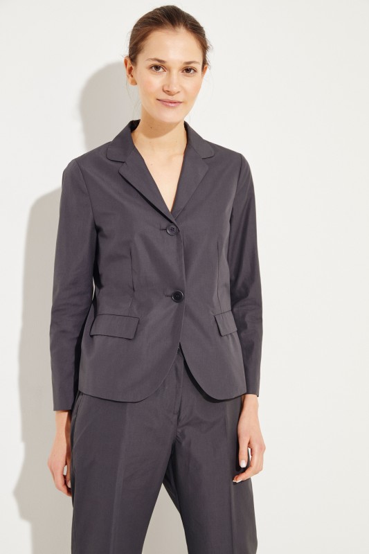Baumwoll-Blazer Grau