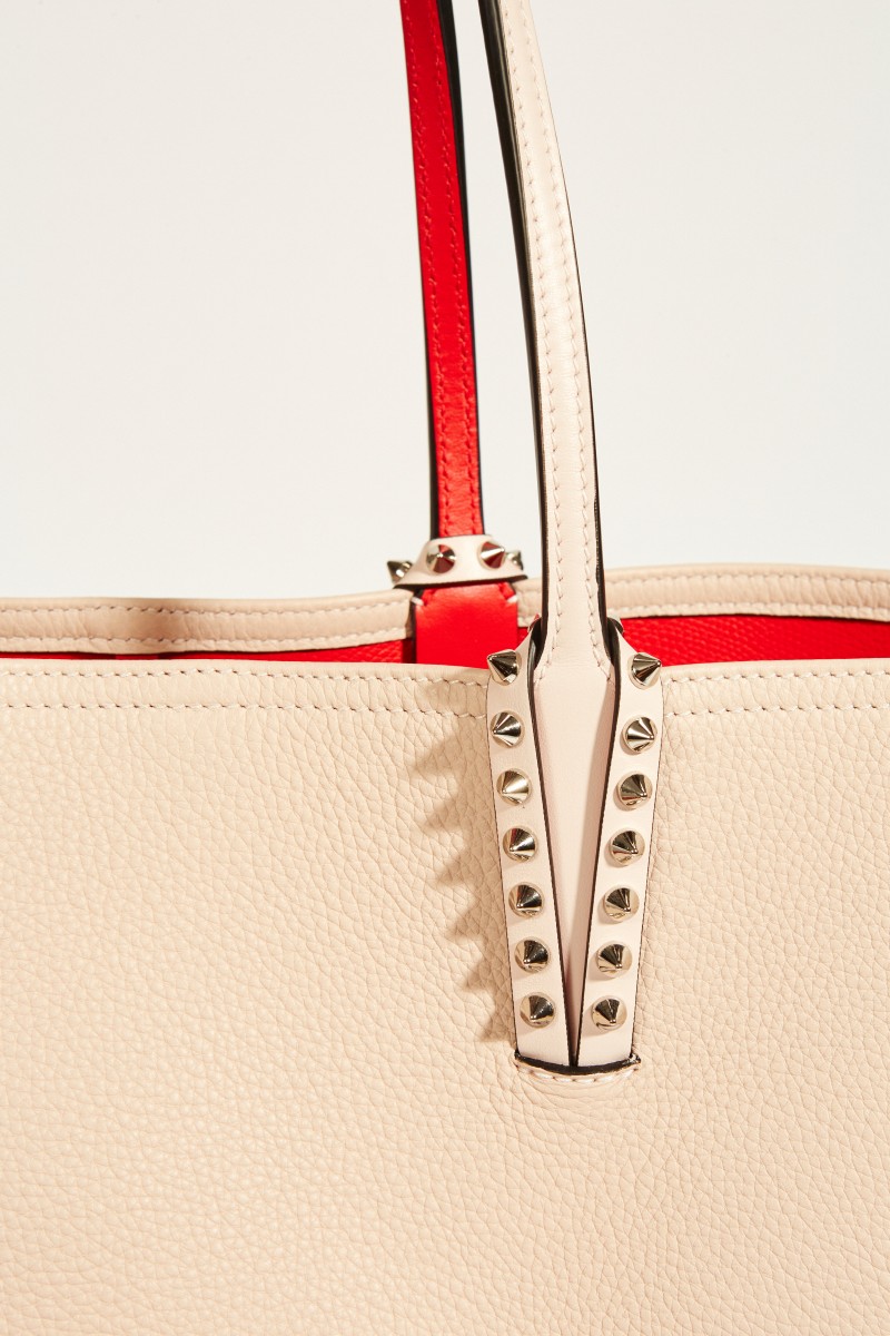 Christian Louboutin Shopper mit Nietendetails 'Cabata' Rosé