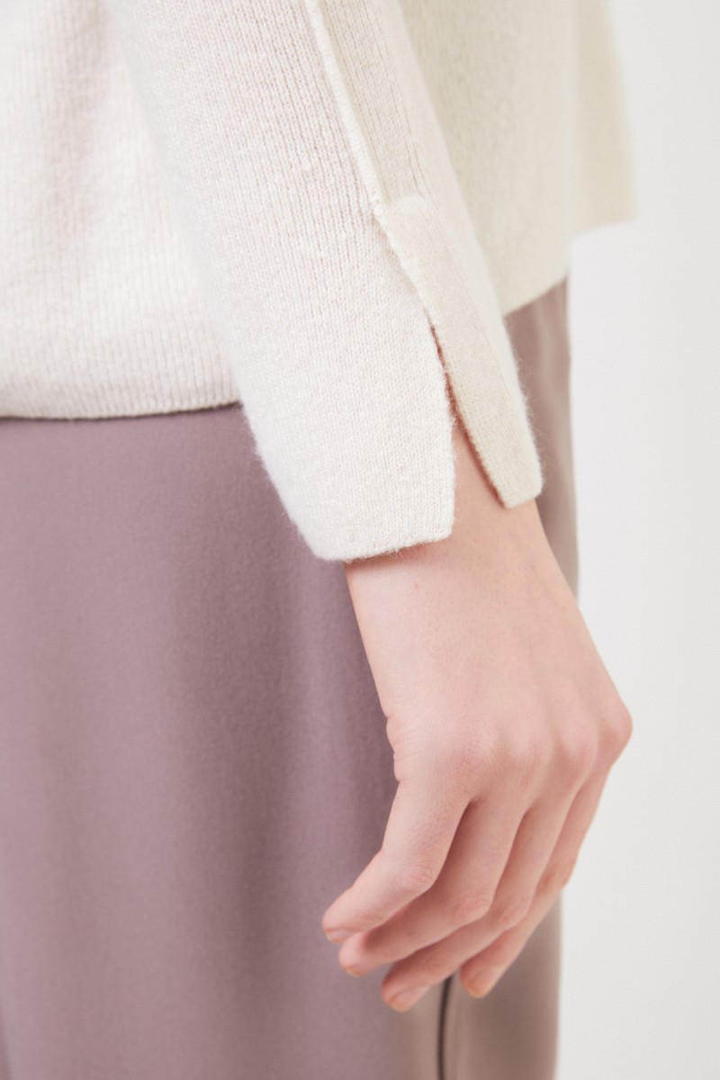 Cashmere-Seiden Pullover 'Tami' Crème