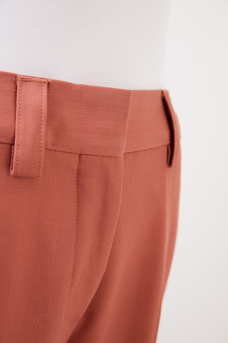 Acne Studios Klassische Woll-Hose Rost