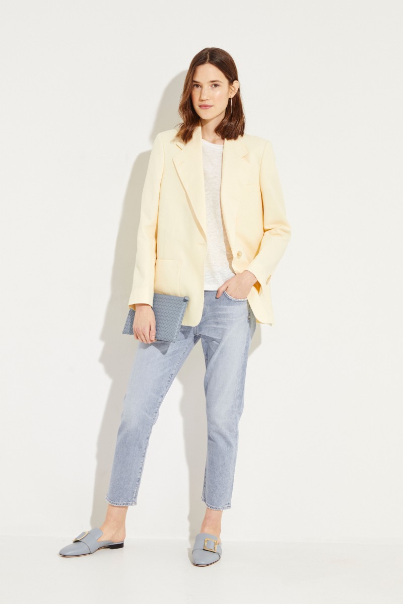 Leinen-Blazer 'Jana Heavy' Gelb
