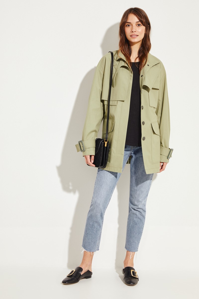 Kurzer Trench 'Warrick' Khaki