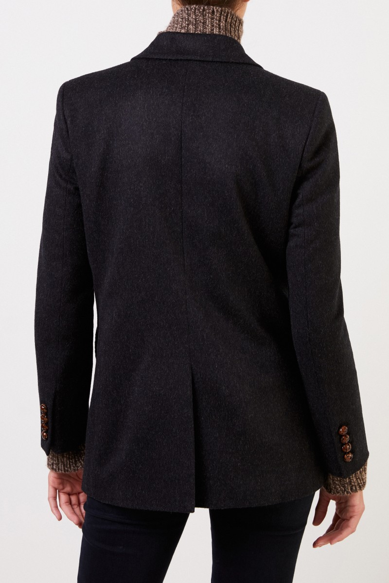 Blazé Milano Woll-Blazer 'Everyday' Schwarz Mélange