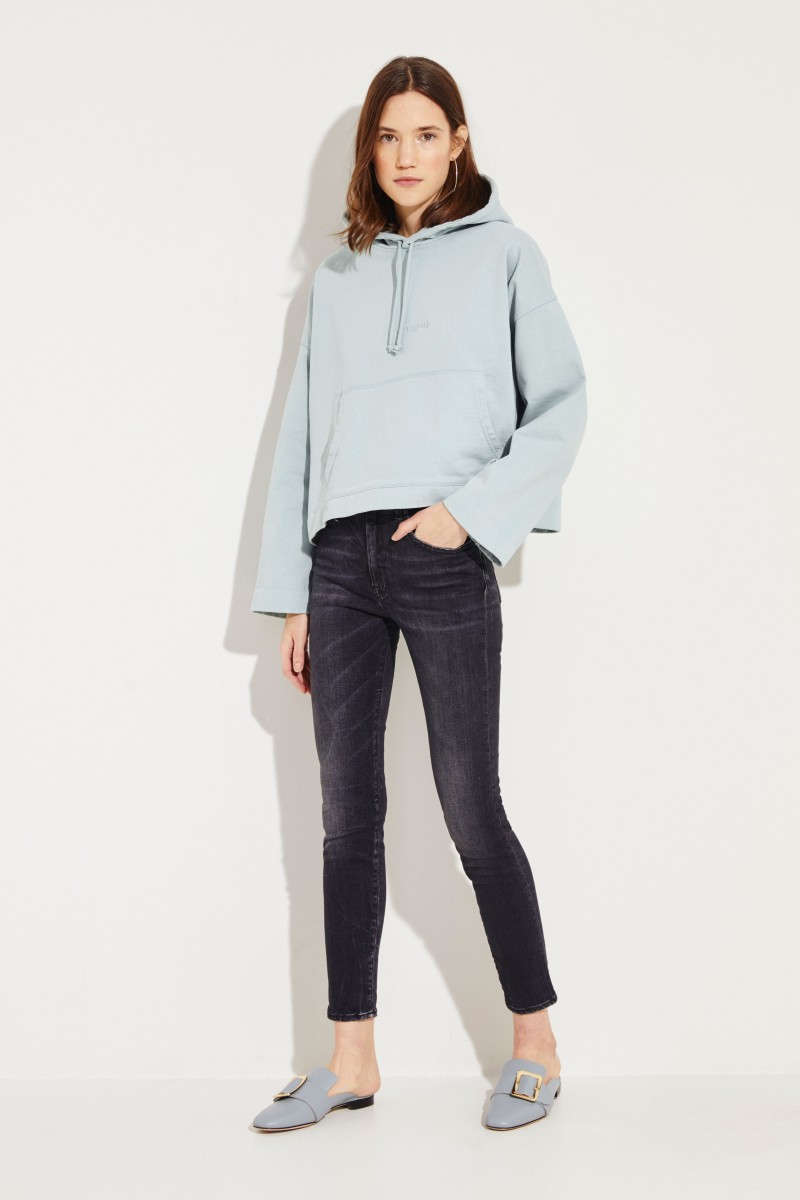Kapuzen-Sweatshirt 'Joghy Emboss' Hellblau