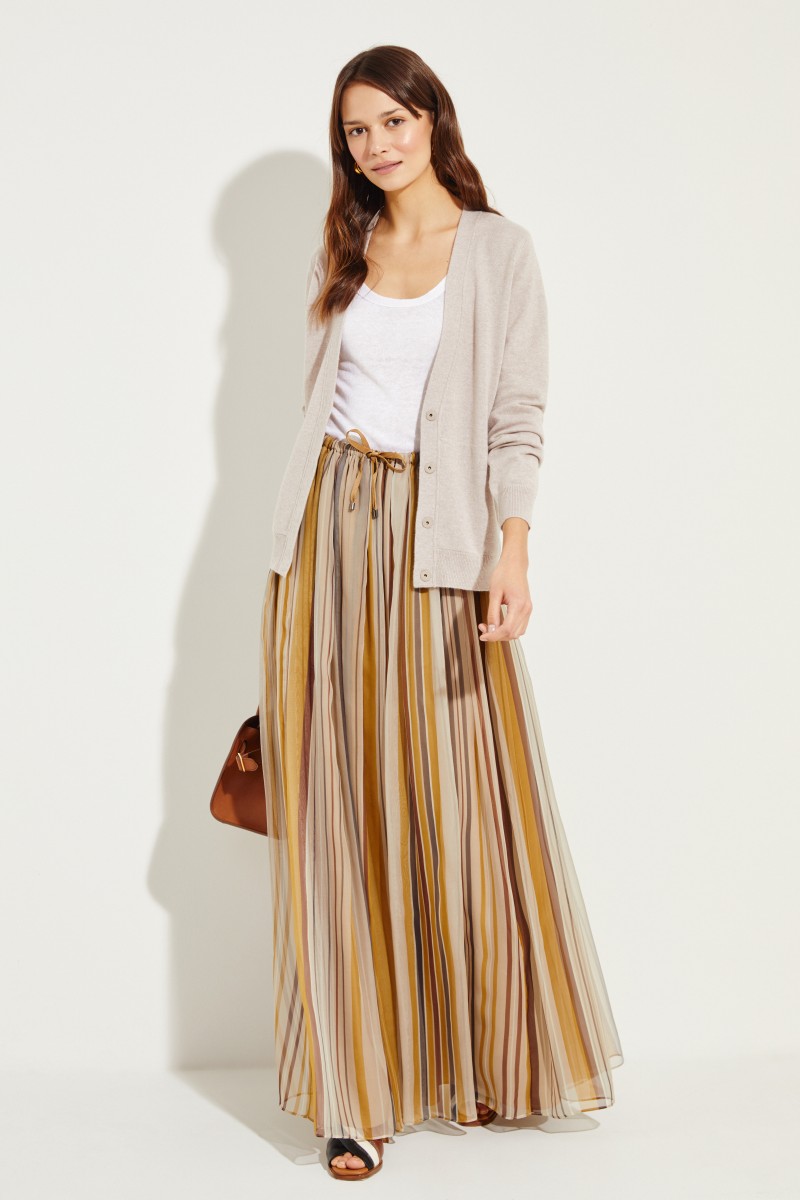 Cashmere-Cardigan Beige