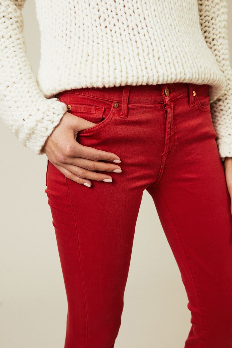 Jeans 'The Skinny Crop' Rot