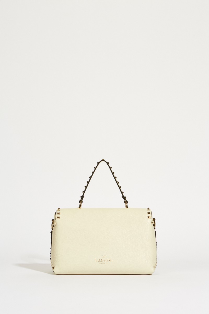 Handtasche 'Rockstuds' mit Nieten Crèmeweiß