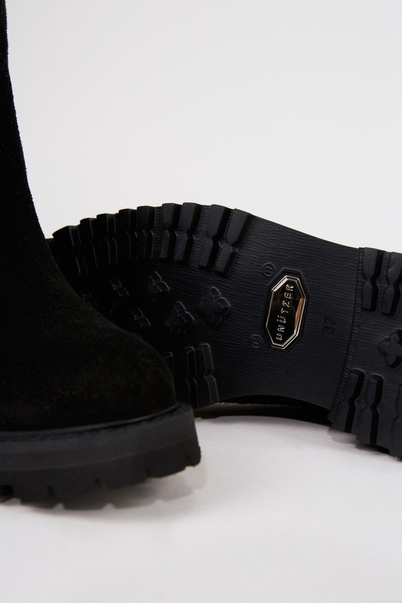Unützer Halbhoher Stiefel Schwarz