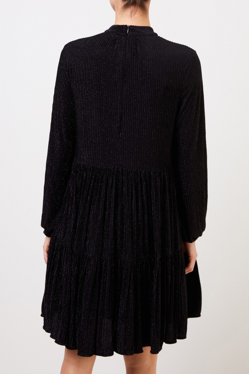 Steffen Schraut Kleid mit Lurexdetails Schwarz