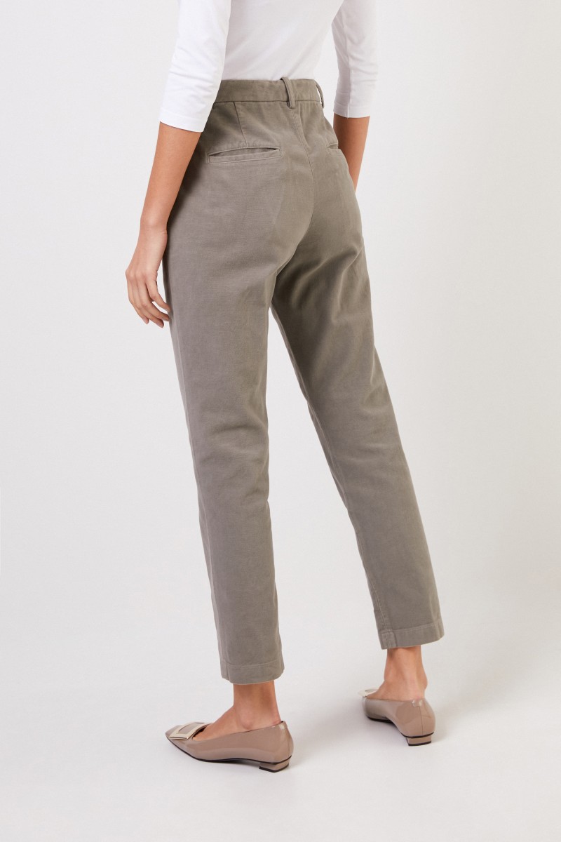 Aspesi Baumwoll-Hose mit weichem Finish Taupe
