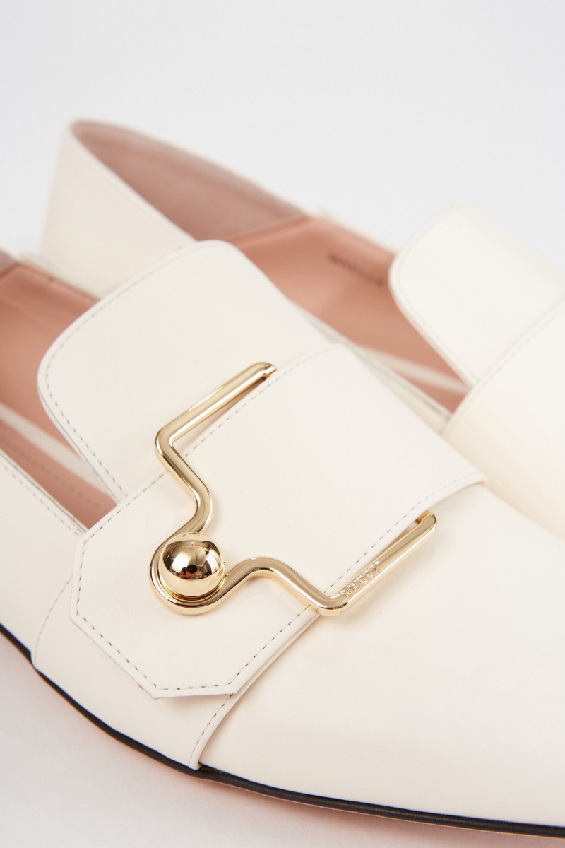 Bally Lederloafer 'Maelle' mit Schnalle Crème