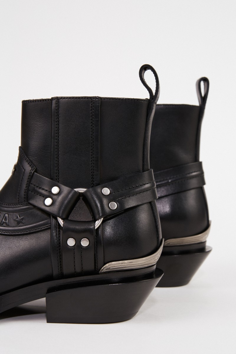 Cowboy-Stiefelette 'Santiago Bootie' Schwarz