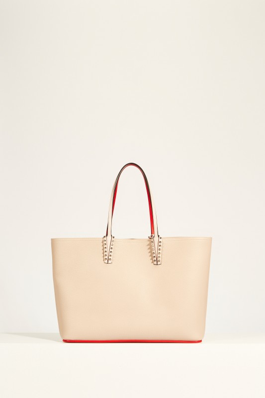 Christian Louboutin Shopper mit Nietendetails 'Cabata' Rosé