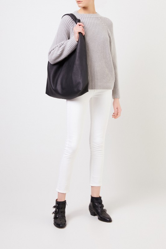 AG Jeans Highrise-Jeans 'The Mari' Weiß