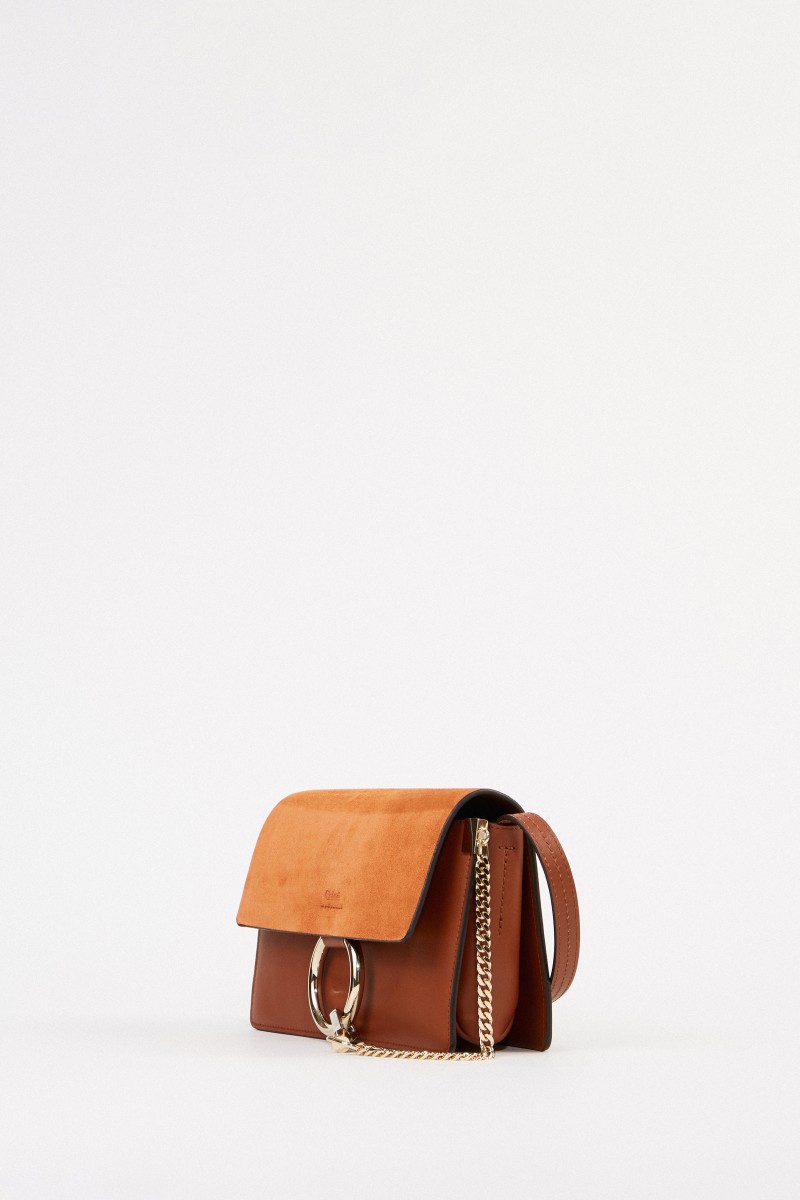 Chloé Umhängetasche 'Faye Small' Tobacco