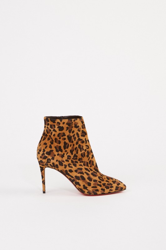 Christian Louboutin Ankle Boots 'Eloise Booty 85' Caramel/Multi