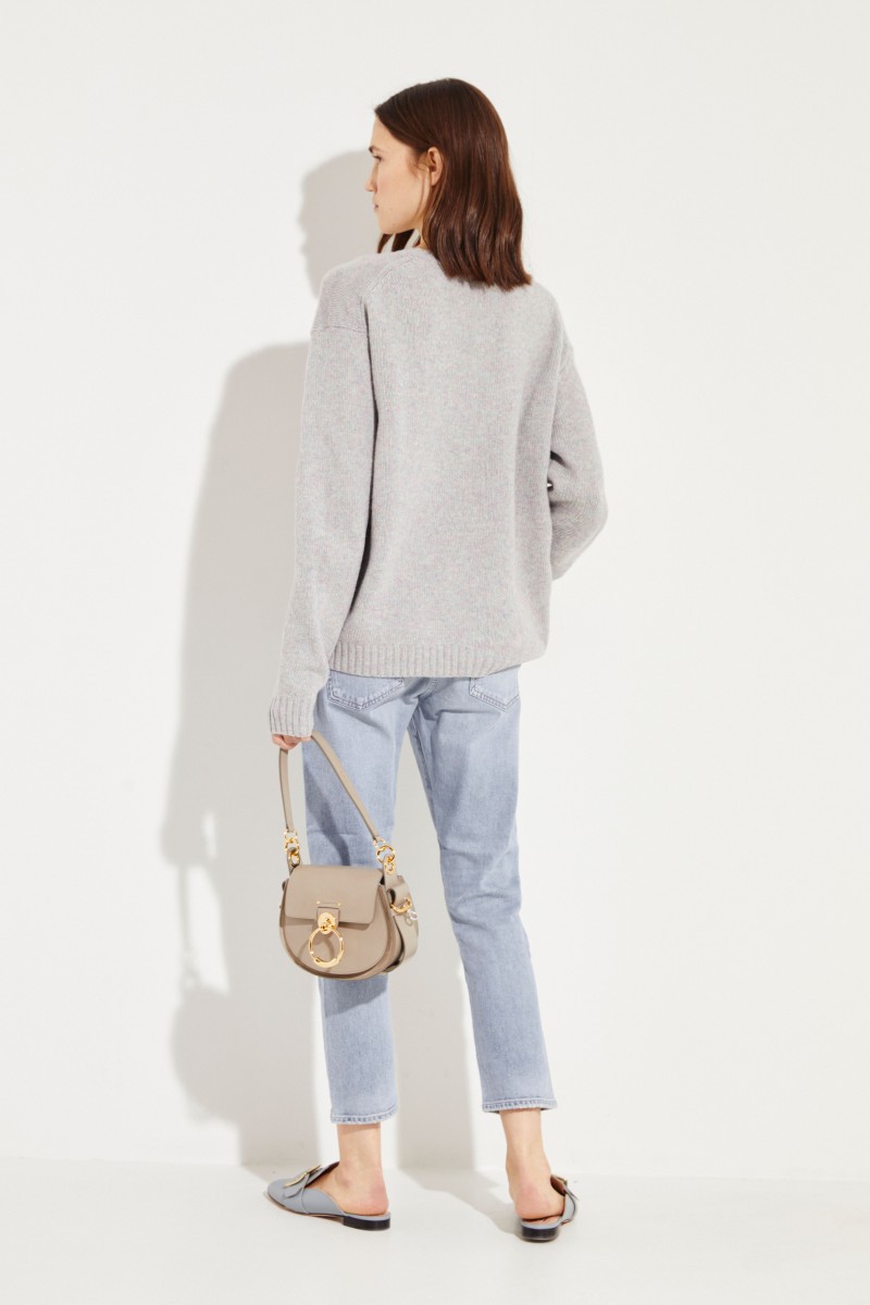 Woll-Pullover Violett/Multi