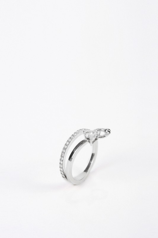 Delfina Delettrez Ring 'Marry Me' mit Diamanten Weißgold