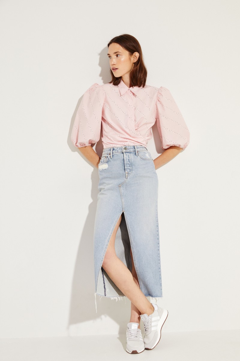 Jeans-Rock 'Isla' mit Schlitz Blau