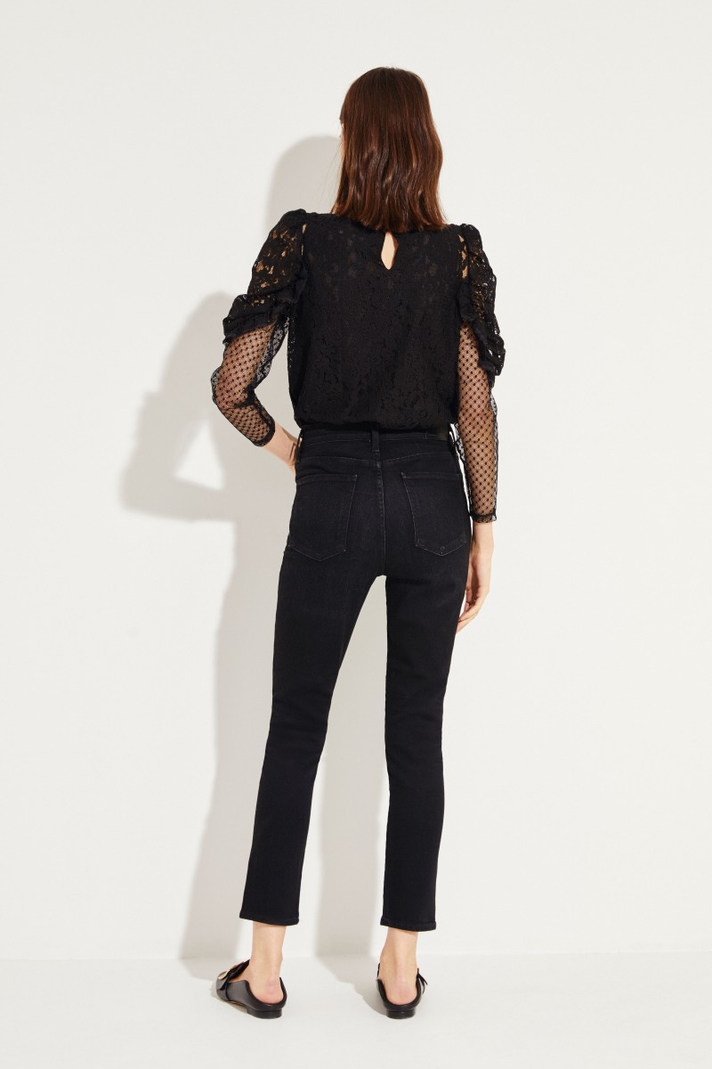 High Rise Jeans 'Olivia' Schwarz