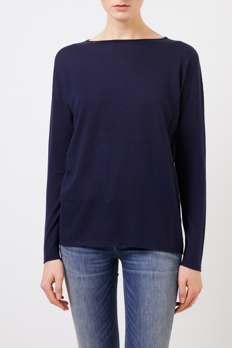 Iris von Arnim Oversize Cashmere-Pullover 'Laniv' Marineblau