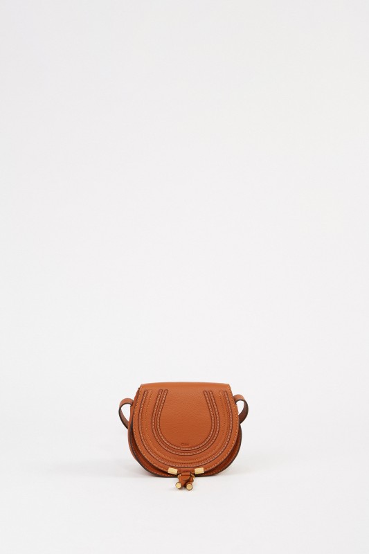 Chloé Umhängetasche 'Marcie Saddle Small' Tan