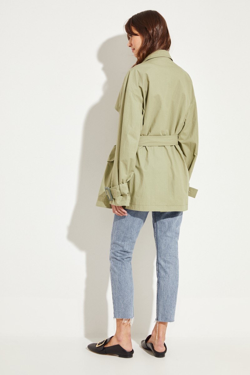 Kurzer Trench 'Warrick' Khaki