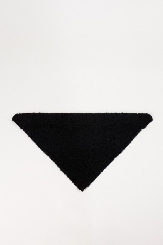 UNGER Lammfell-Bandana Schwarz