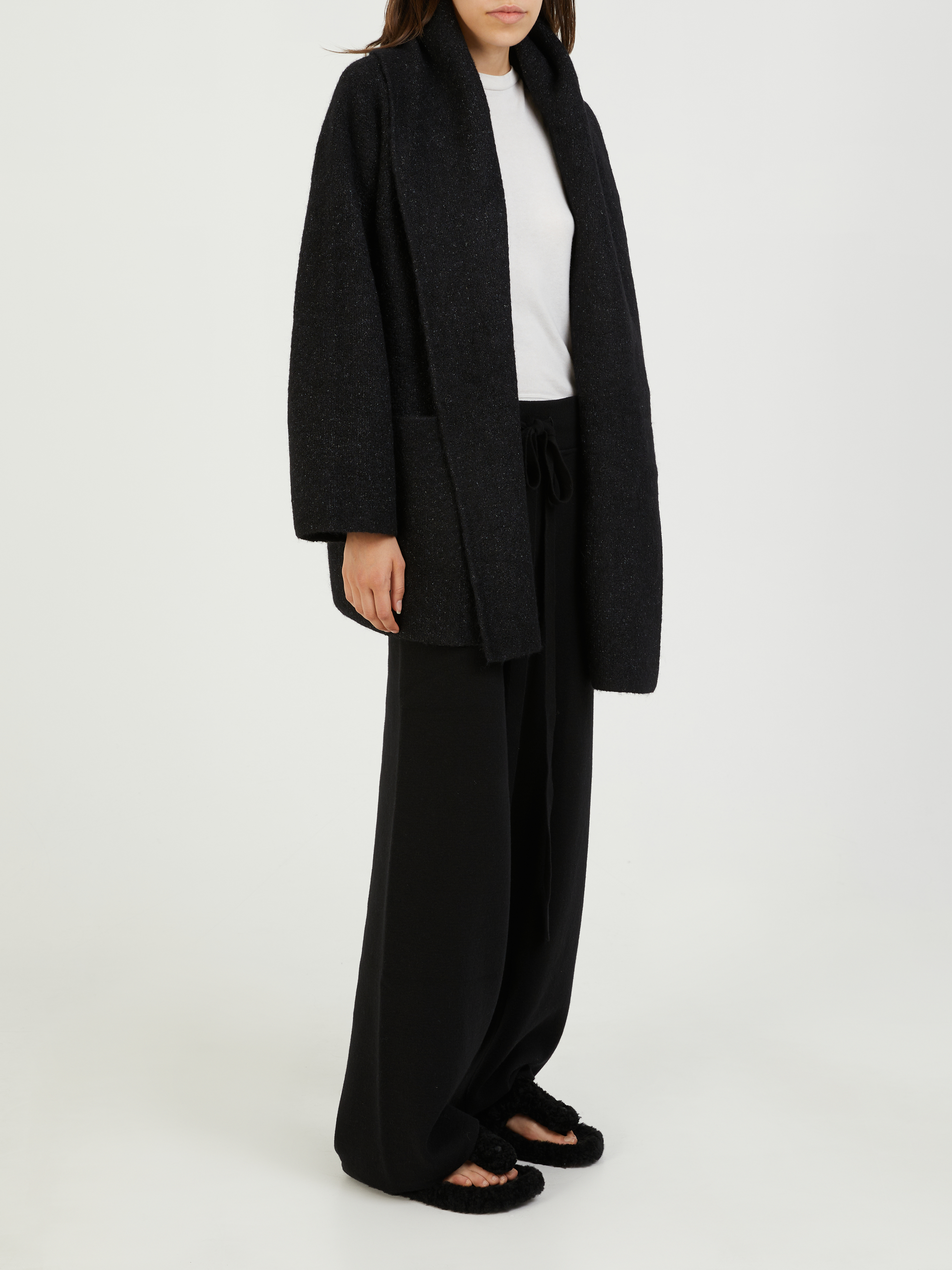 Lauren Manoogian Baby Alpaka Cardigan Schwarz Cardigans