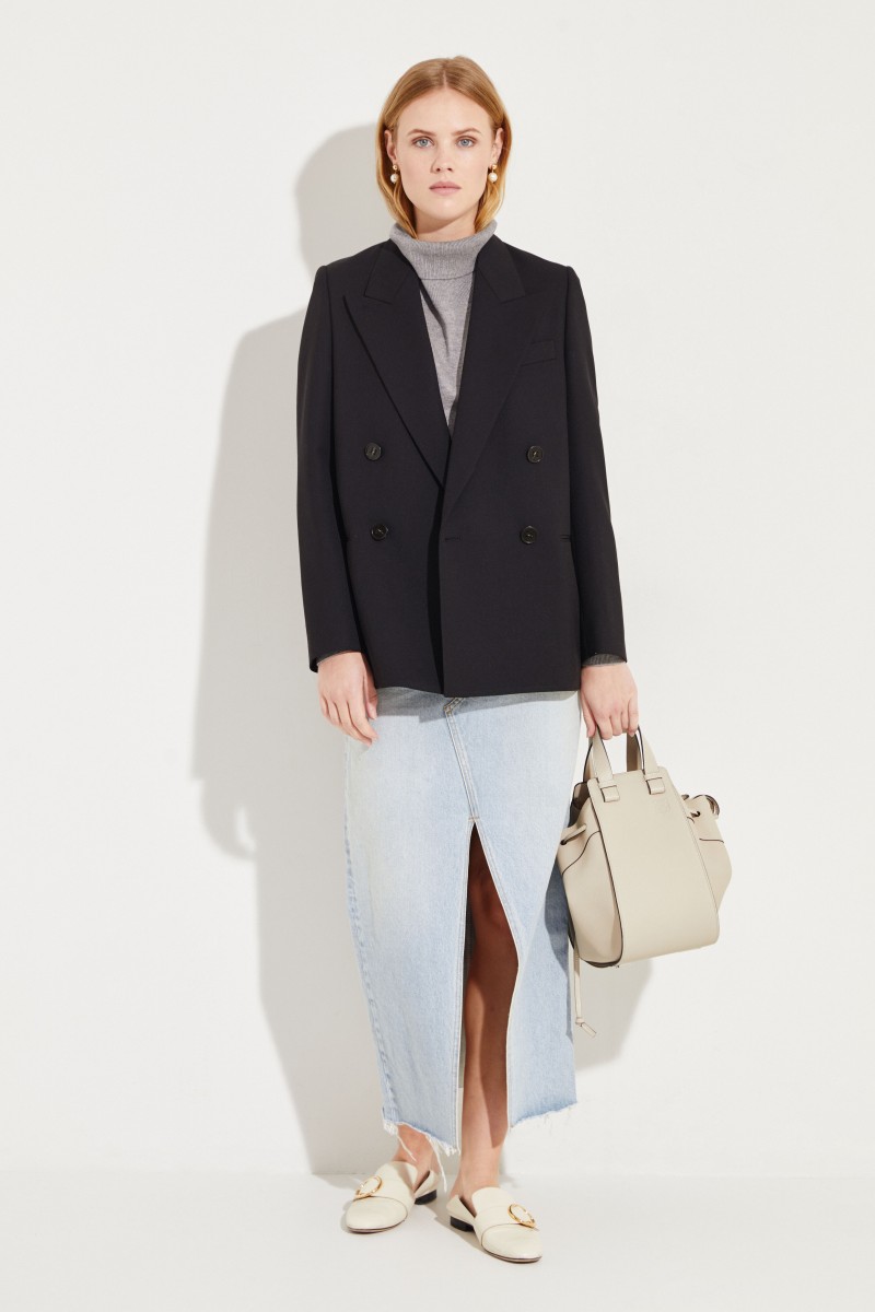 Seiden-Cashmere-Rollkragenpullover Grau