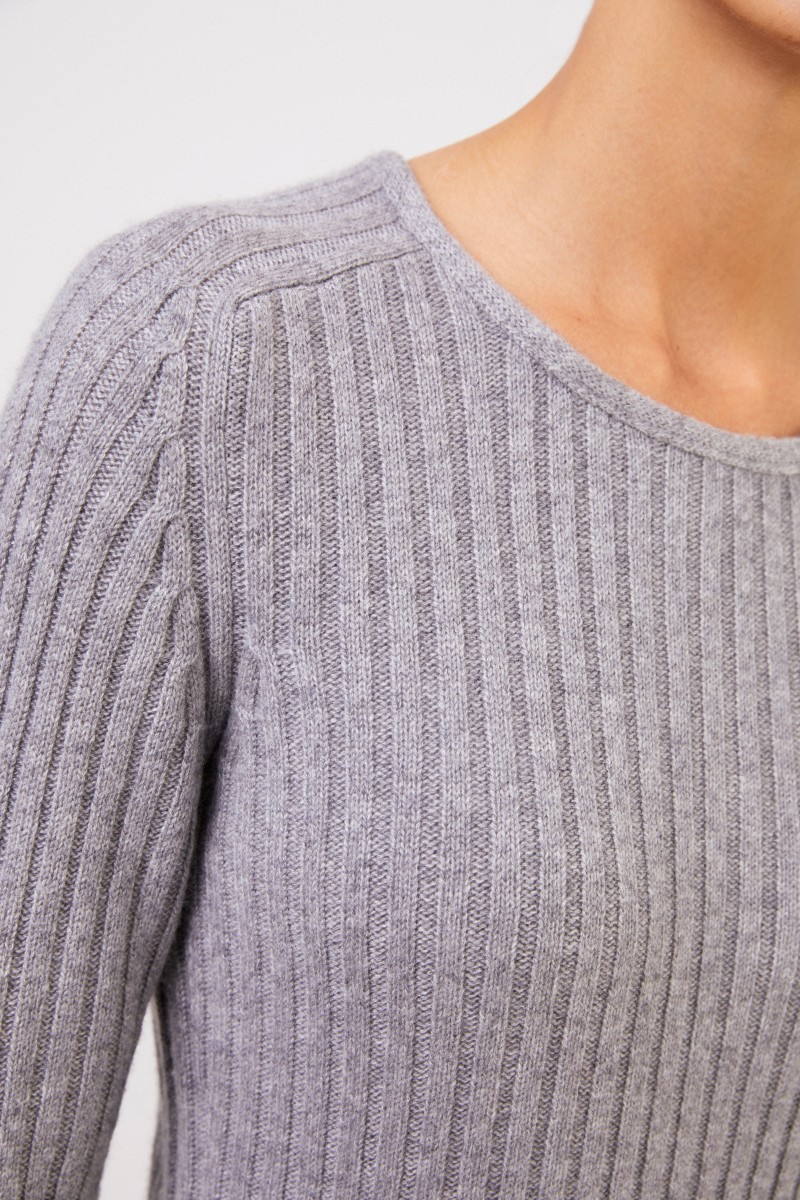 Cashmere-Strickkleid 'Christella' Grau