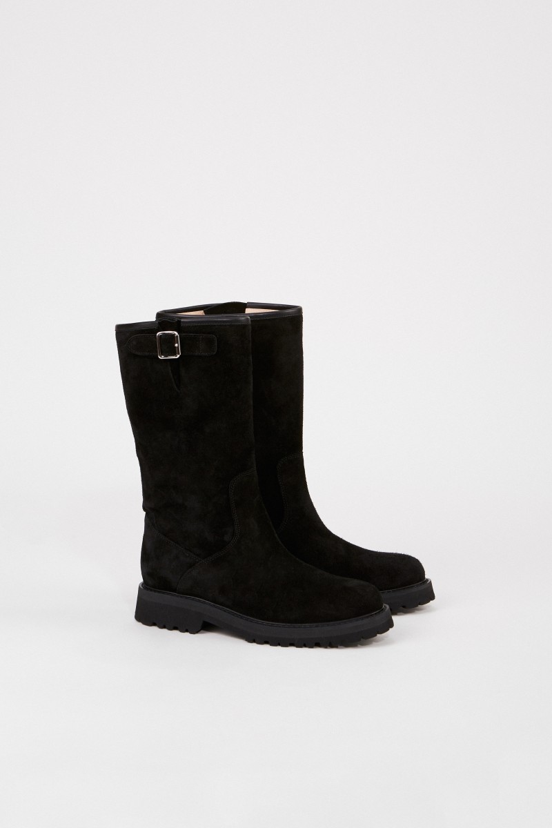 Unützer Halbhoher Stiefel Schwarz