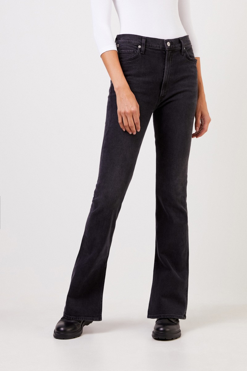 Citizens of Humanity High-rise Bootcut-Jeans 'Georgia' Schwarz