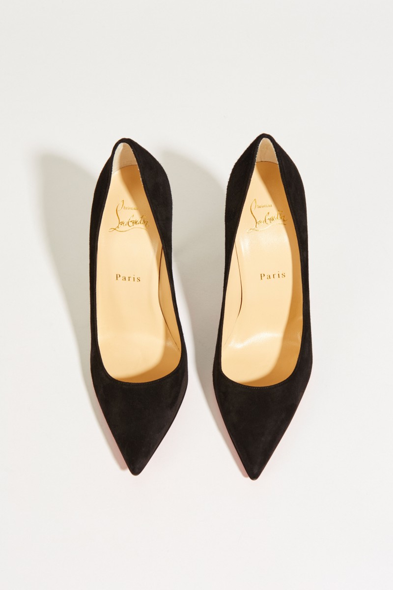 Veloursleder-Pump 'Alminette' Schwarz