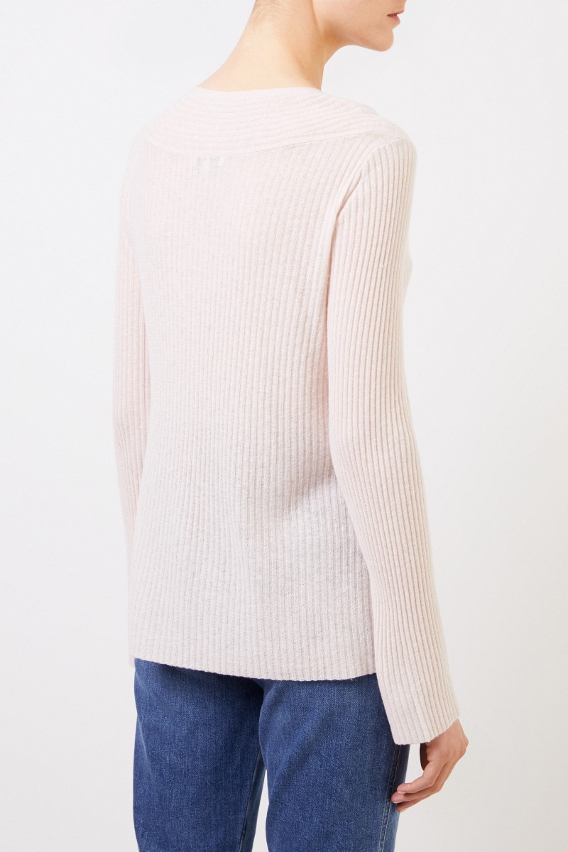 Vince Woll-Cashmere-Pullover Crème