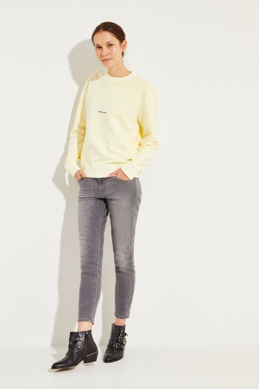 Jeans 'Midrise Cropped' Grau