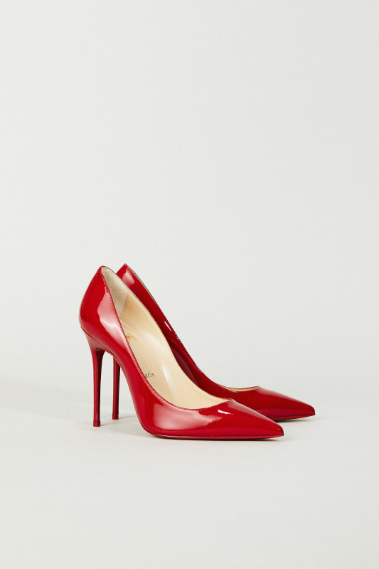 Lackleder-Pump 'Decollete 100' Rot