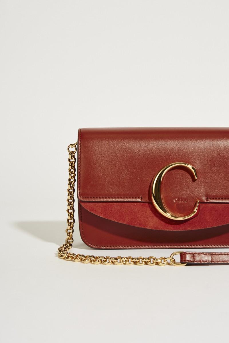 Umhängetasche 'Chloé C Mini' Sepia Brown