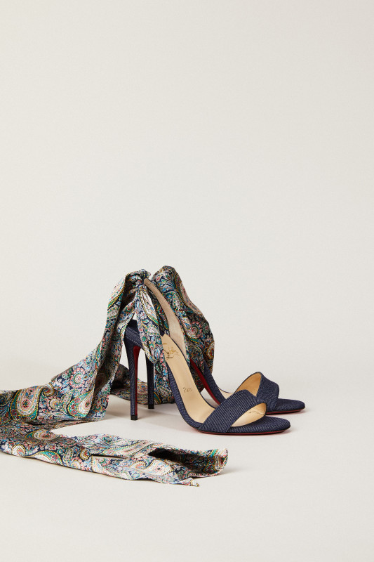 Sandale 'Du Desert' mit Bindedetail Denim