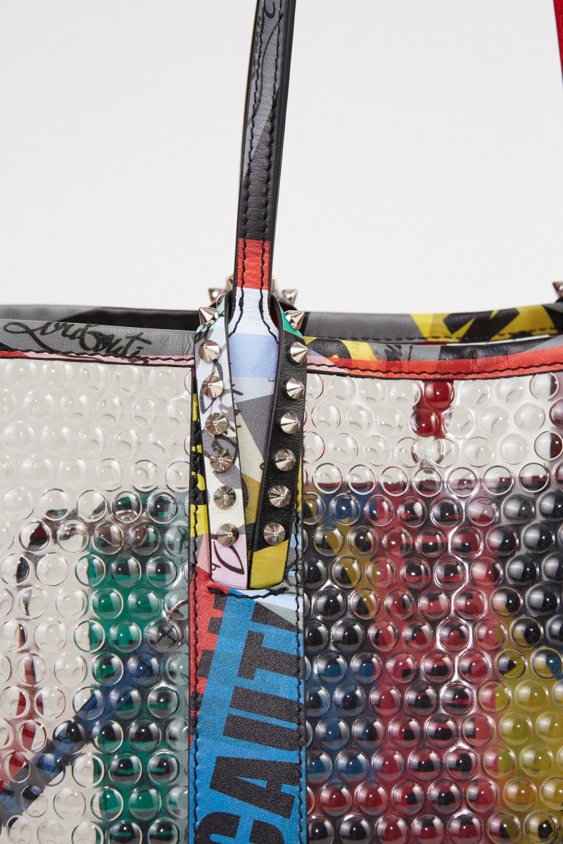 Christian Louboutin Shopper mit Nietendetails 'Cabata Small' Multi
