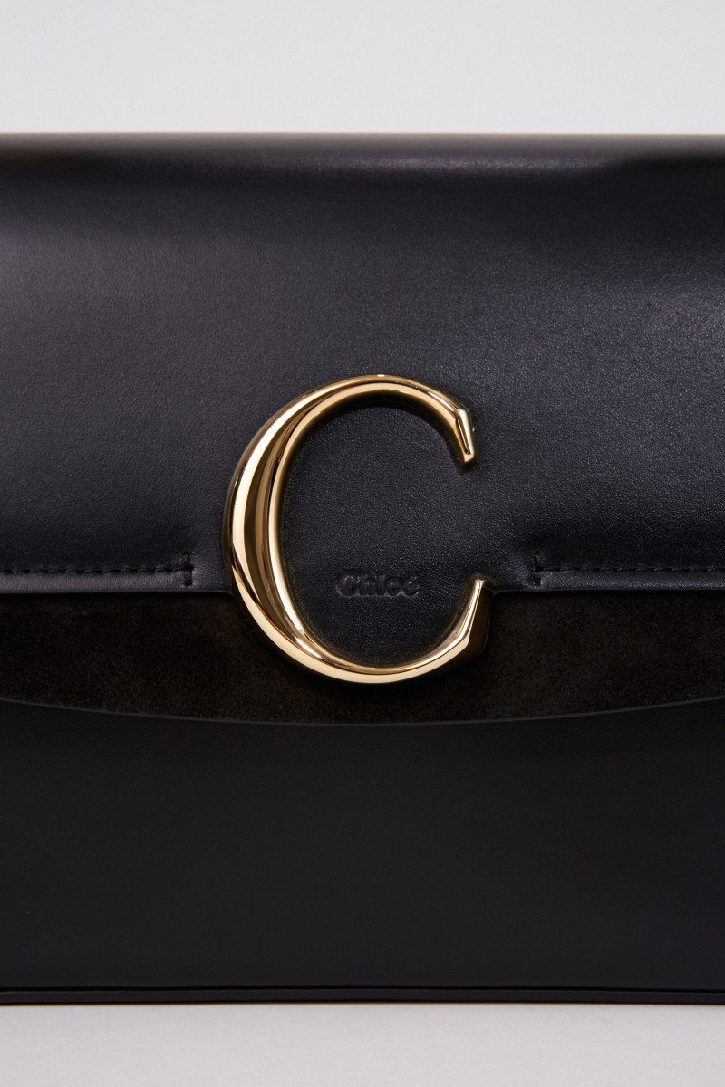 Tasche 'Chloé C Medium' Schwarz