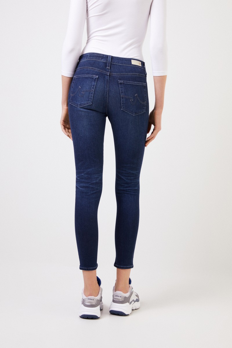 AG Jeans Skinny Jeans 'The Farrah' Dunkelblau