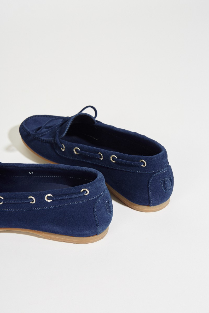 Mokassin mit Schleife Blau