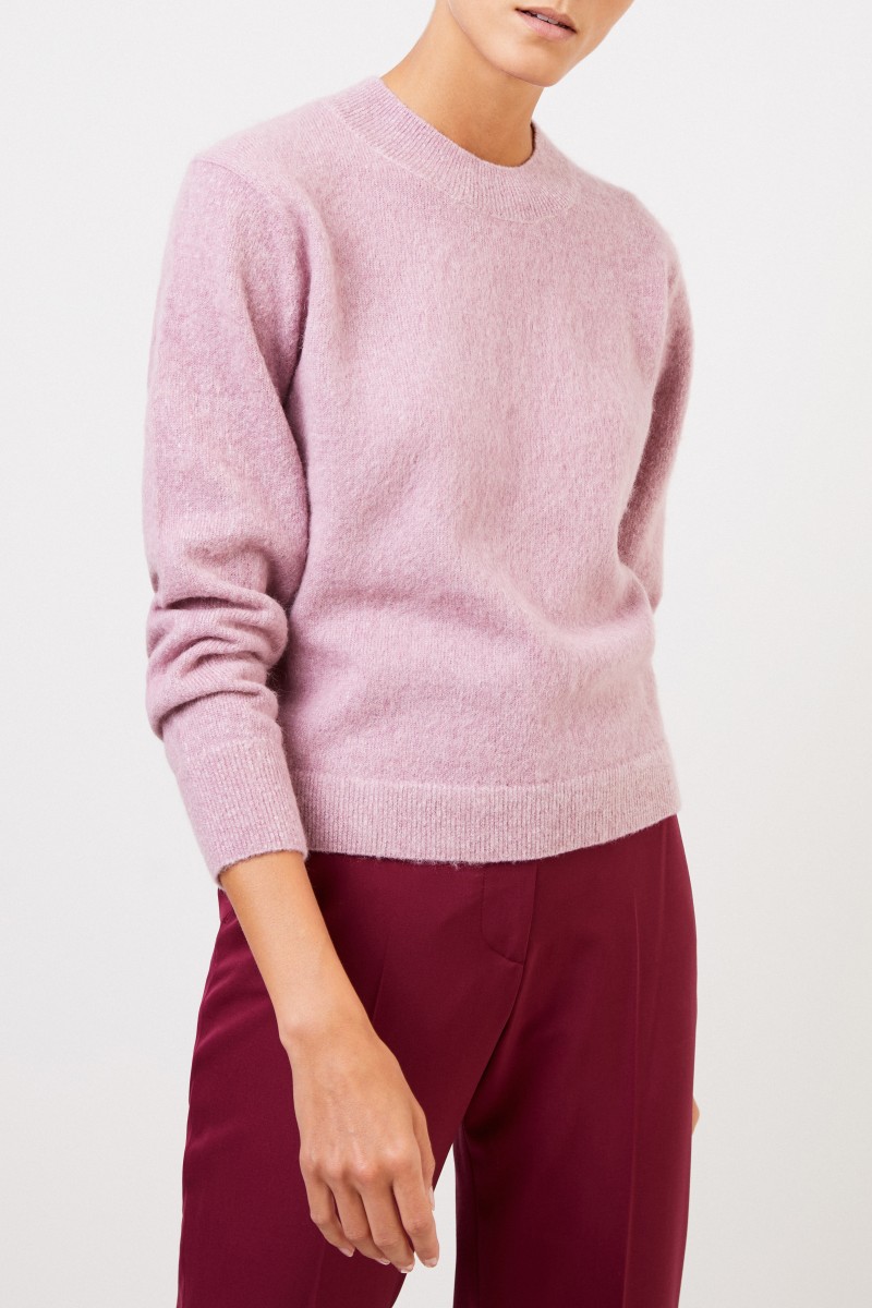 Vince Klassischer Pullover in Rosé Meliert