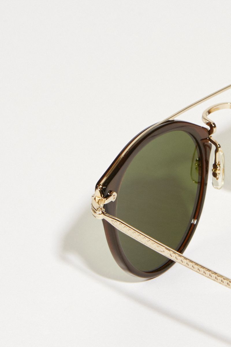 Oliver Peoples Sonnenbrille 'Remick' Braun